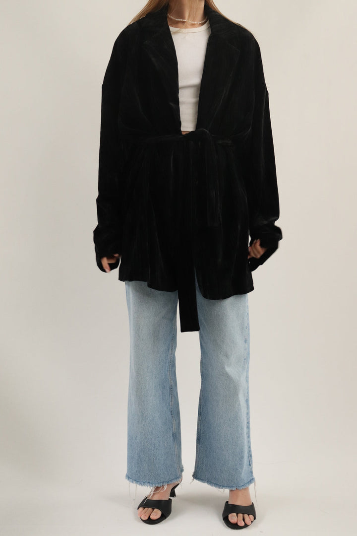Chaqueta Terciopelo Negra