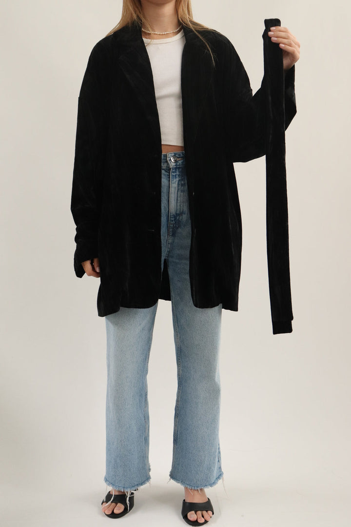 Chaqueta Terciopelo Negra