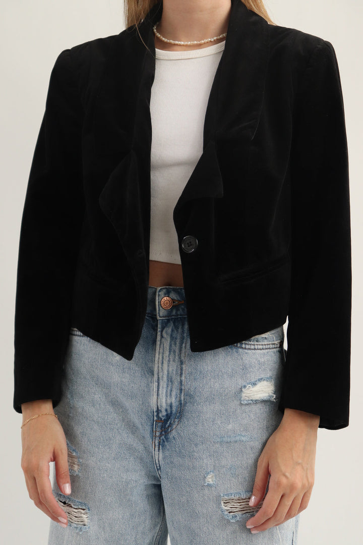 Blazer Velvet Negro