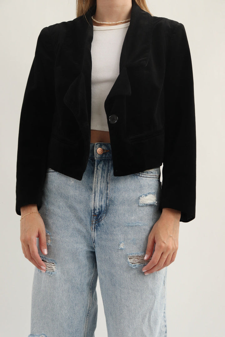 Blazer Velvet Negro