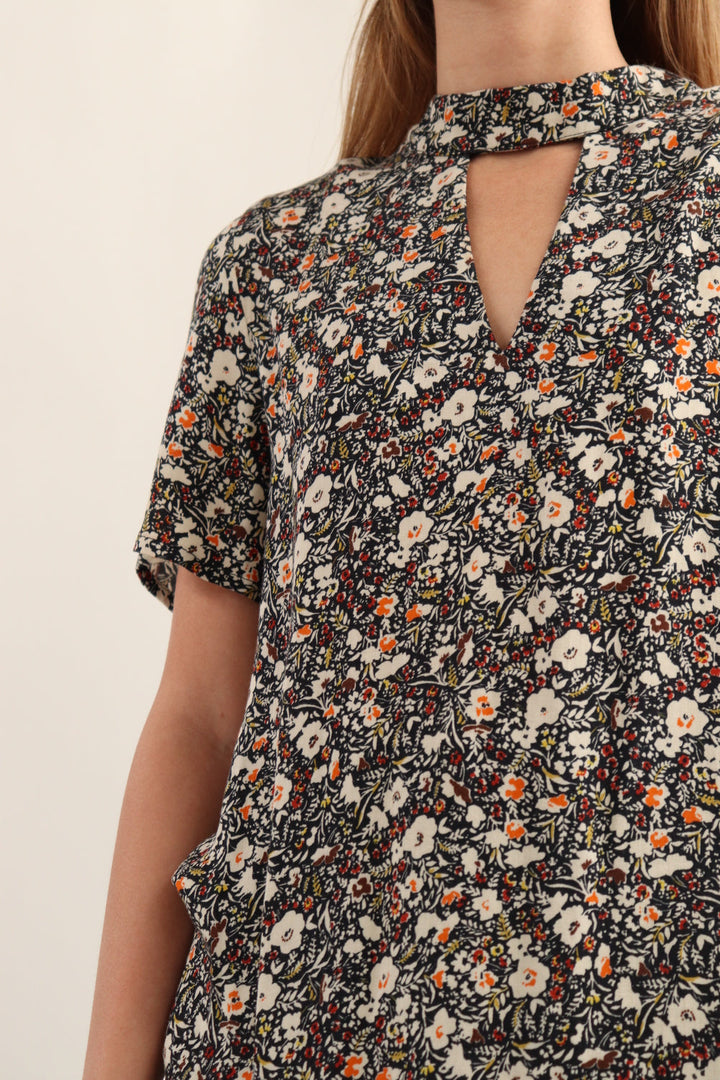 Camisa Flores Estampada