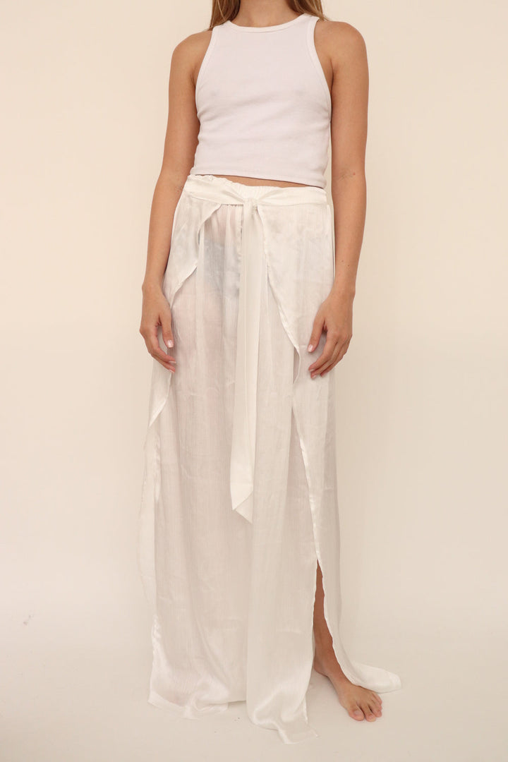 Pantalon Blanco Amarrar