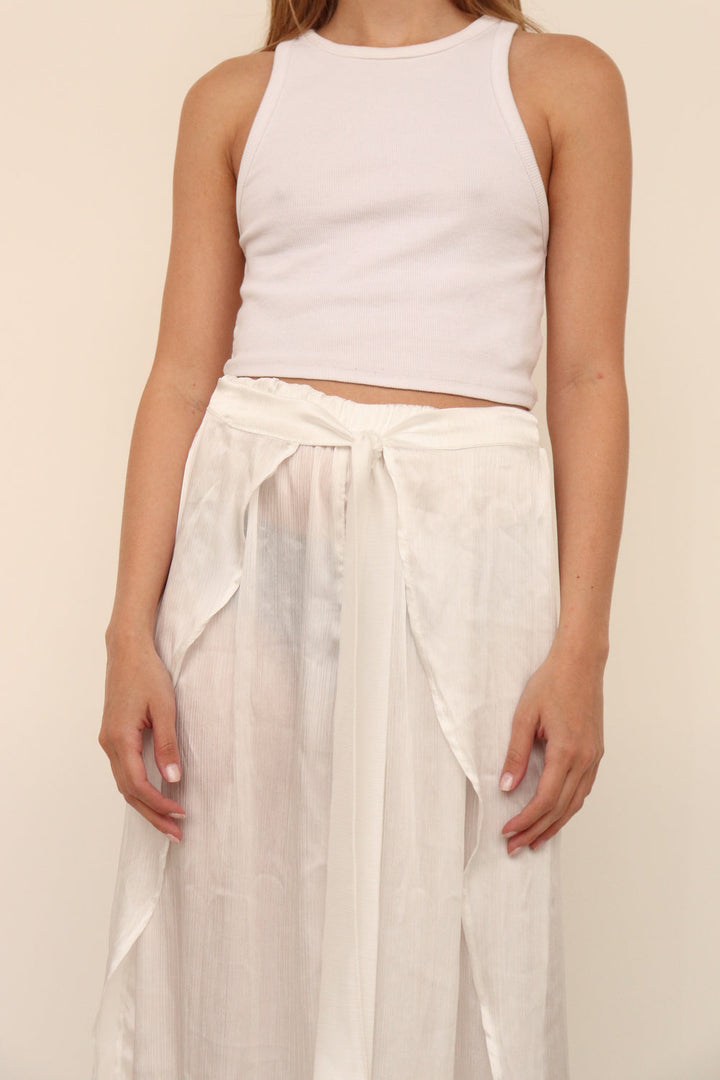 Pantalon Blanco Amarrar