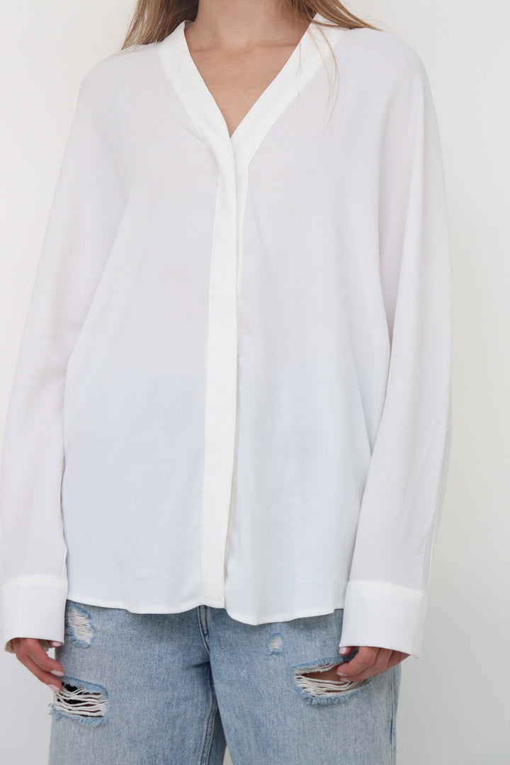 Camisa Blanca Manga Larga