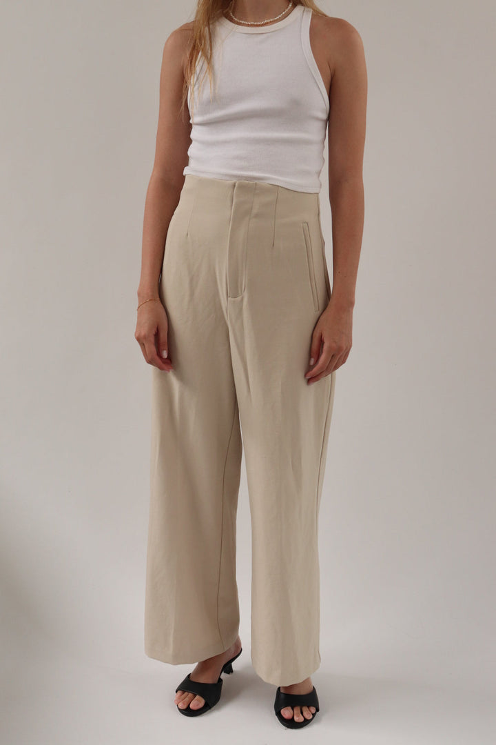 Pantalon Beige Claro