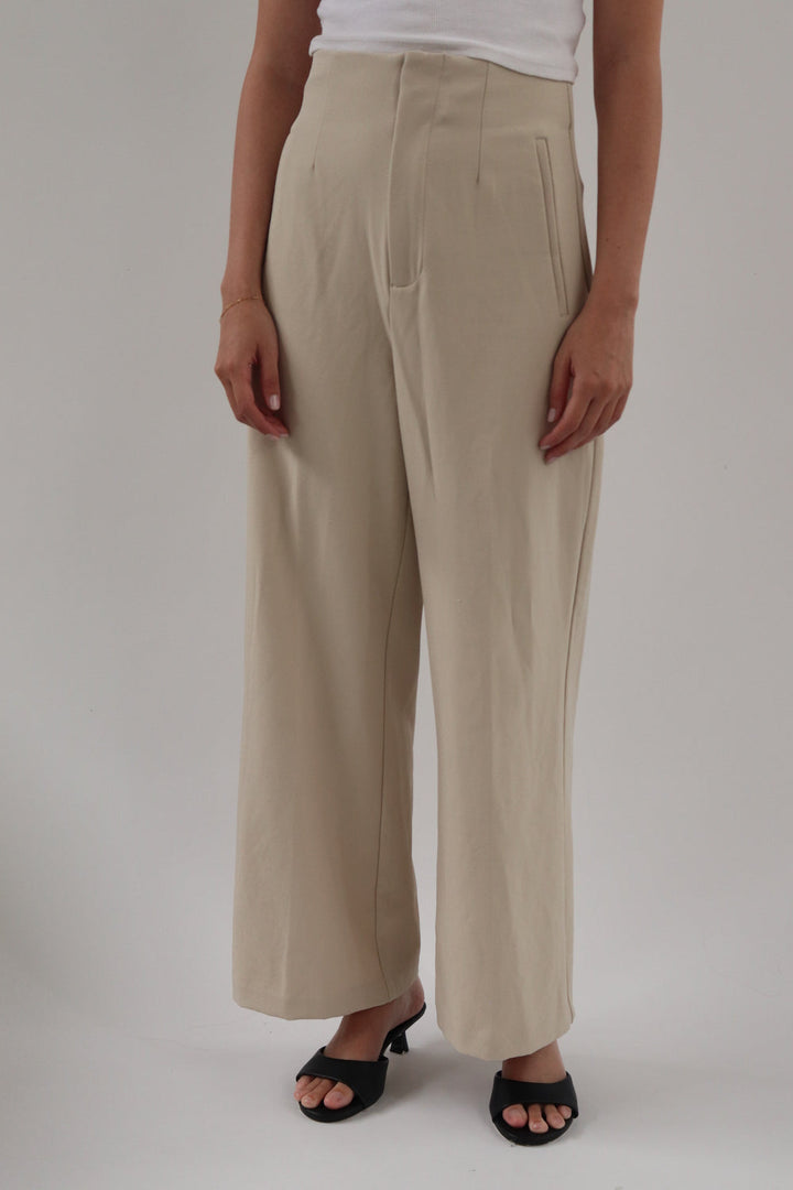 Pantalon Beige Claro