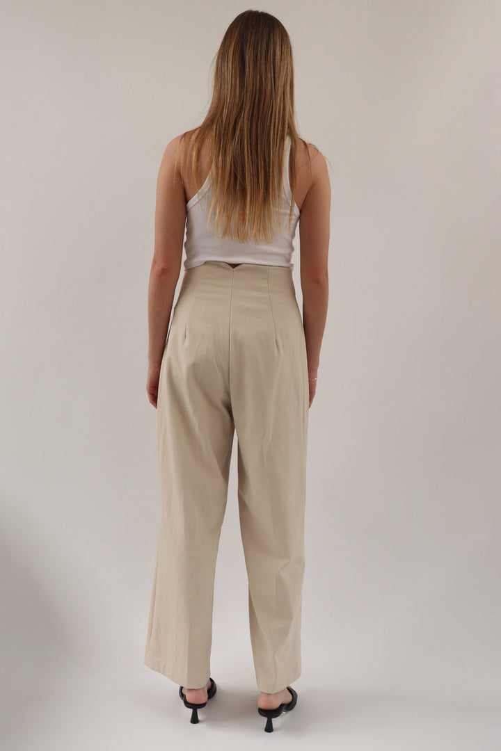 Pantalon Beige Claro