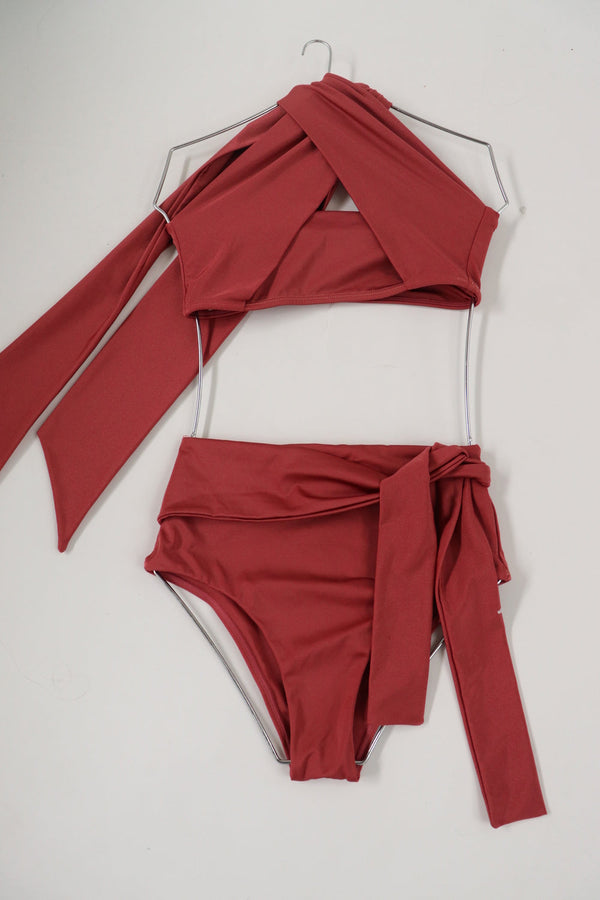 Bikini Rojo Amarrar