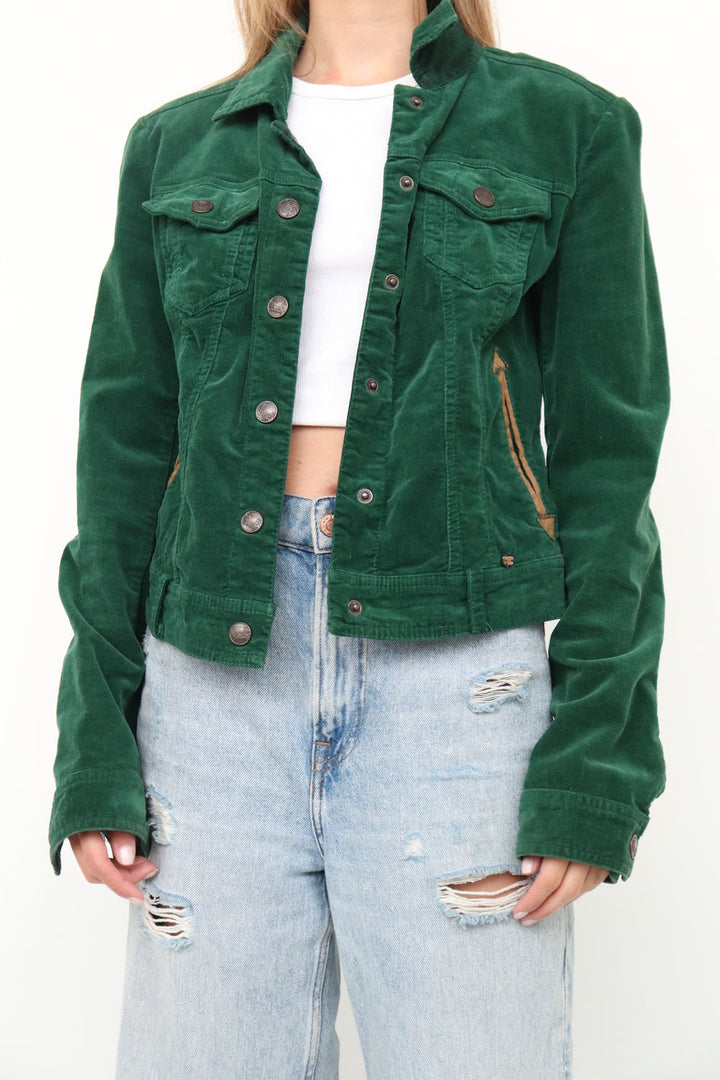 Chaqueta Suede Verde