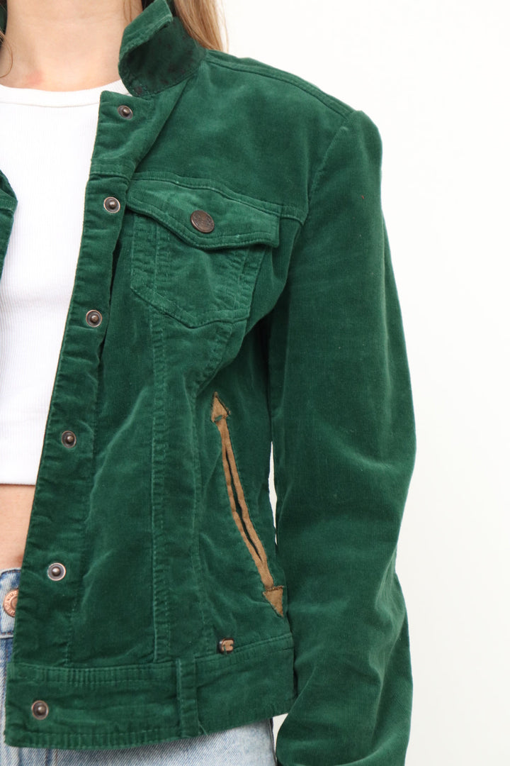 Chaqueta Suede Verde