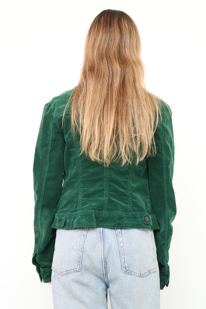 Chaqueta Suede Verde