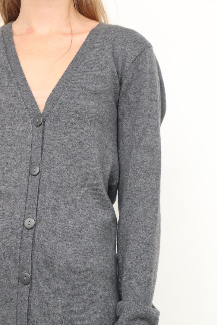 Cardigan Gris Larga