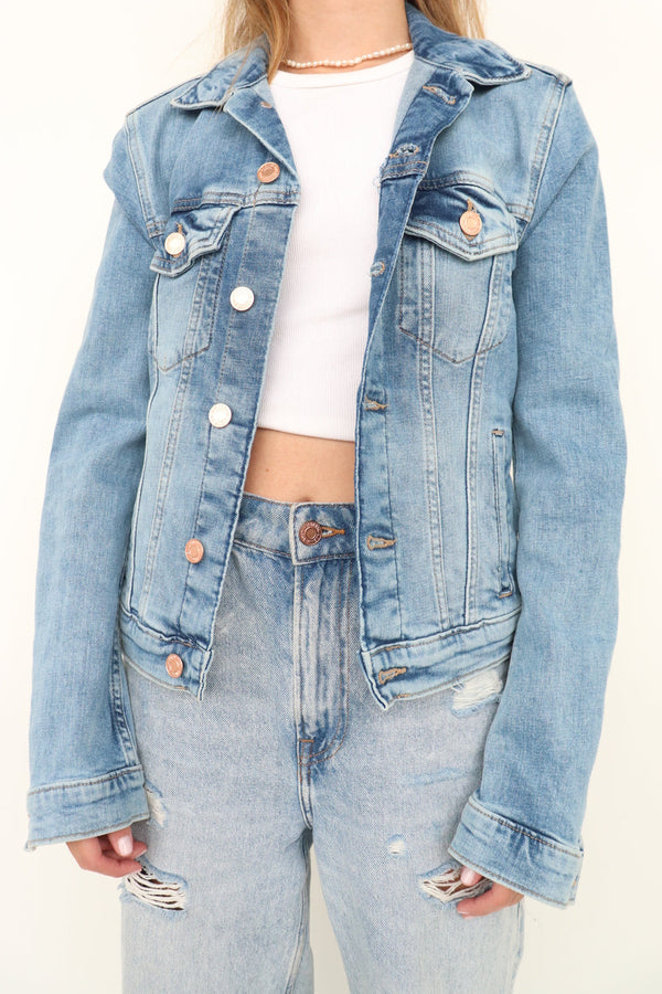 Chaqueta Denim Cropped