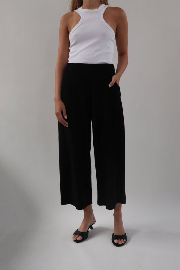 Pantalon Suede Negro