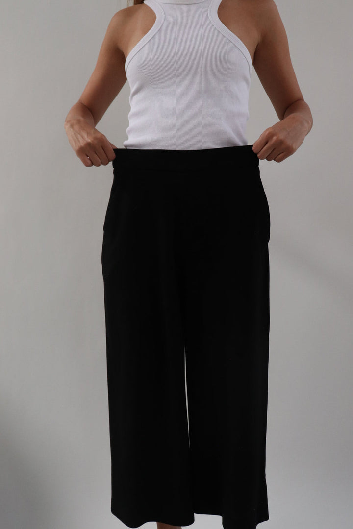 Pantalon Suede Negro