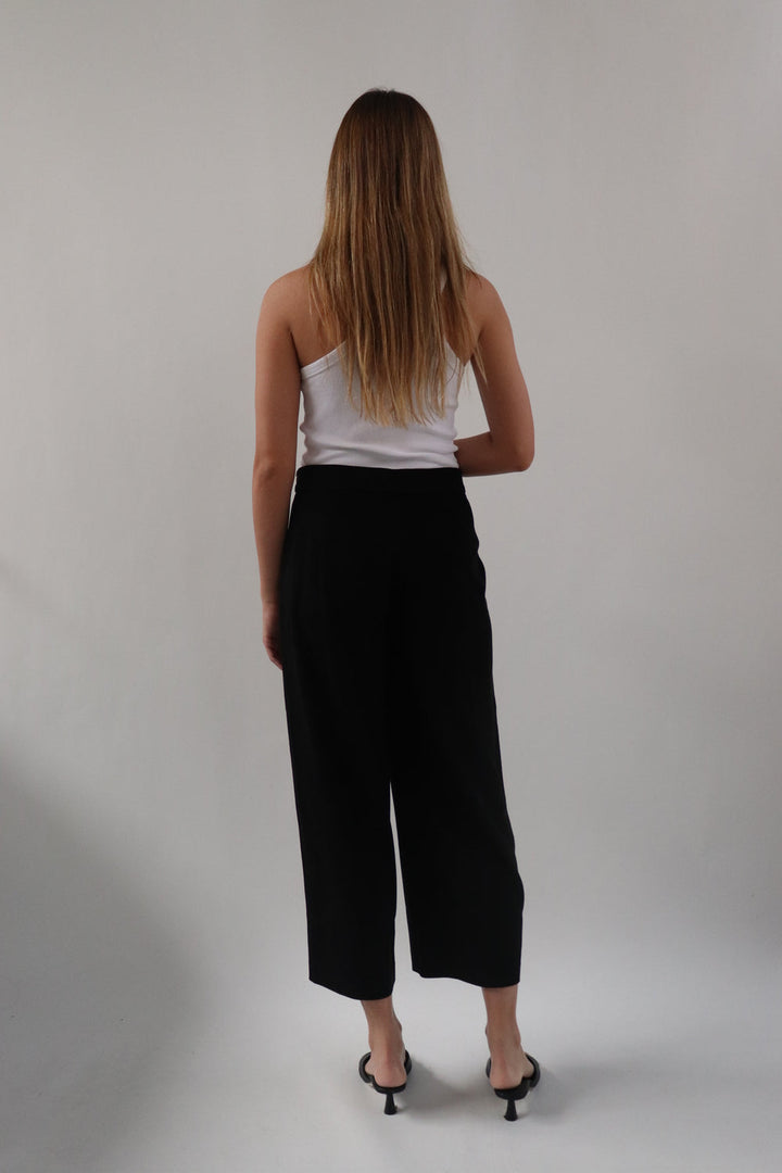 Pantalon Suede Negro