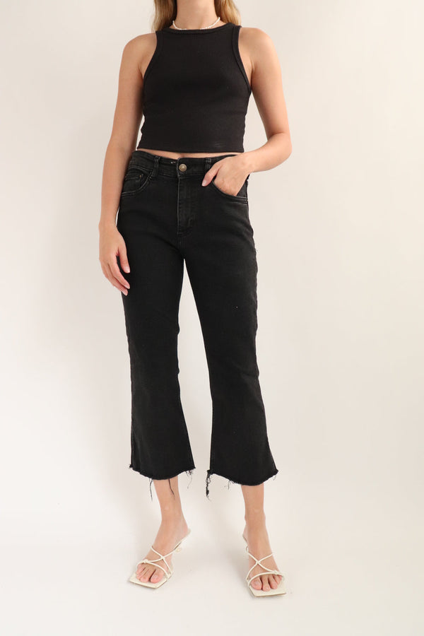 Jean Cropped Negro