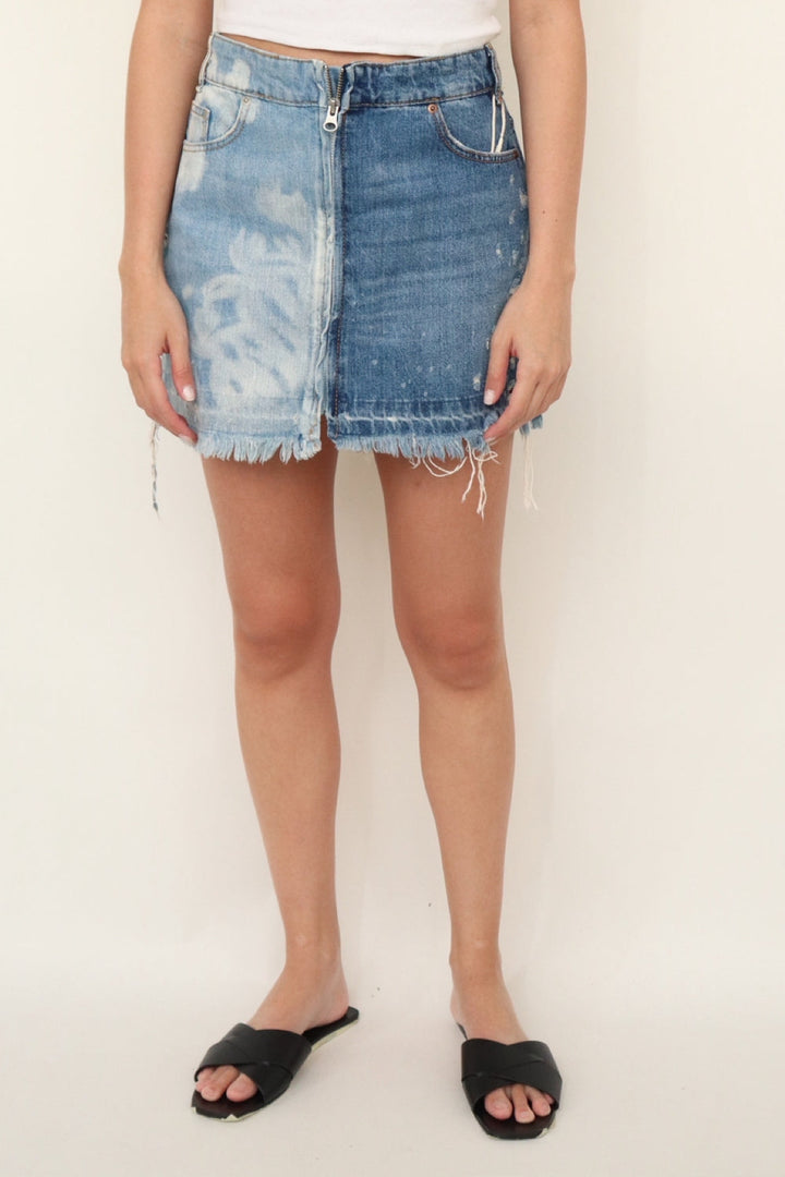 Falda Zipper Denim