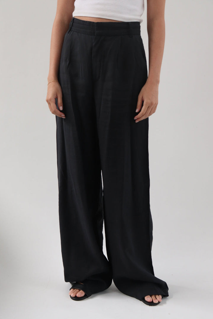 Pantalon Negro Alto