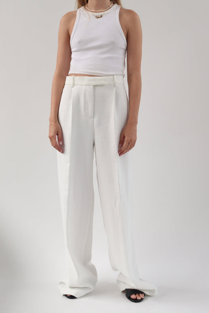 Pantalon Blanco Alto