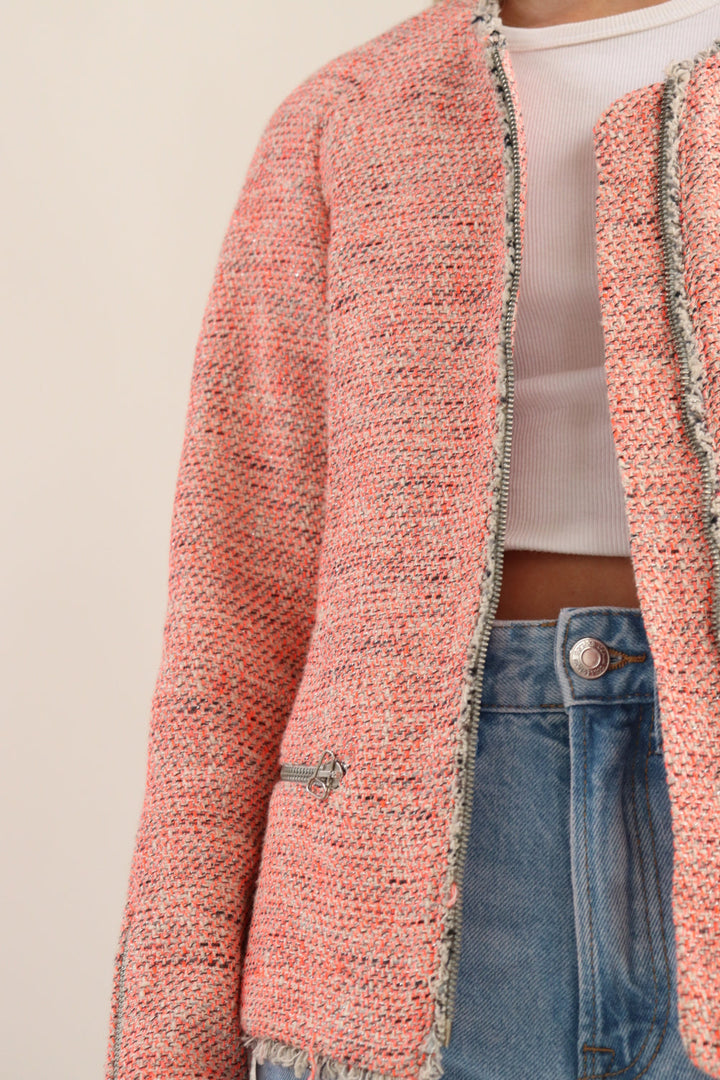 Chaqueta Tweed Neon