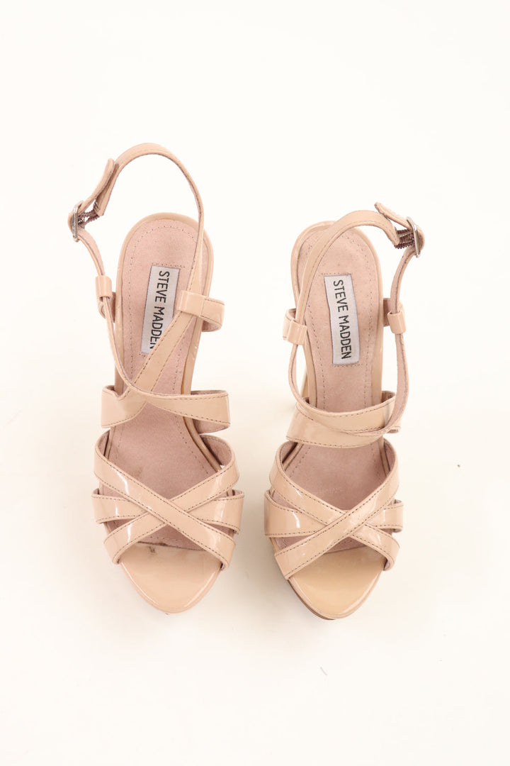 Tacones Charol Nude