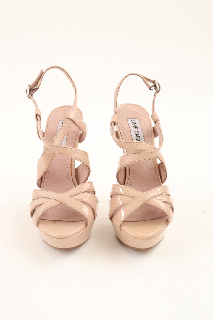 Tacones Charol Nude