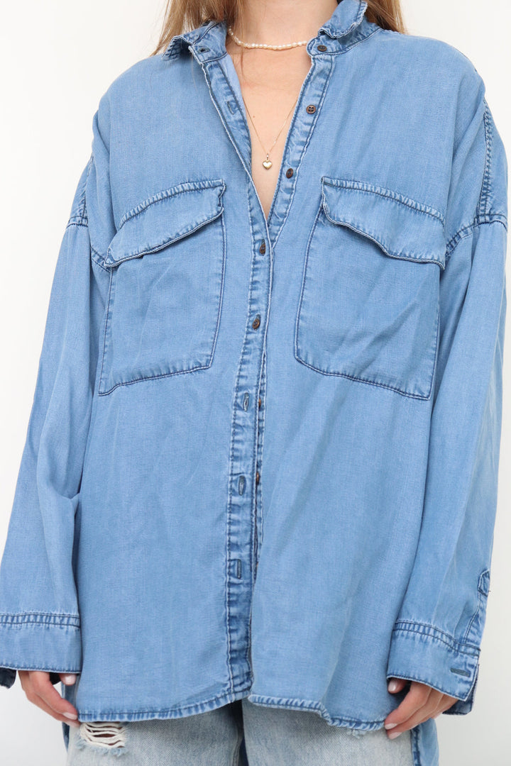 Camisa Denim Azul