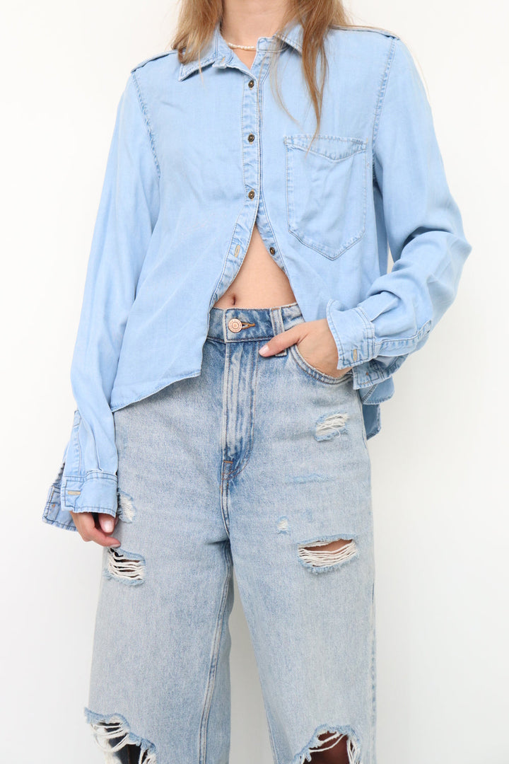 Camisa Denim Azul