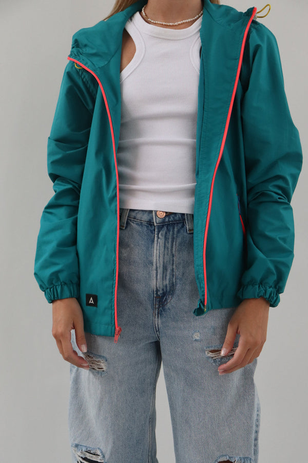 Chaqueta Impermeable Verde