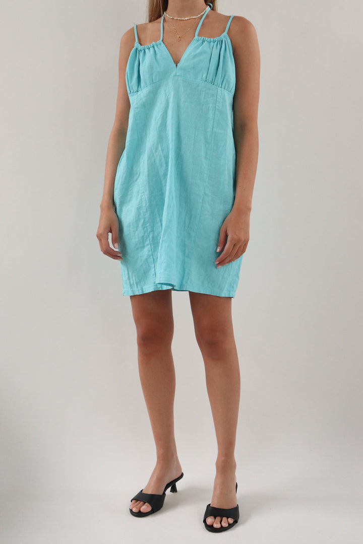 Vestido Mini Aguamarina