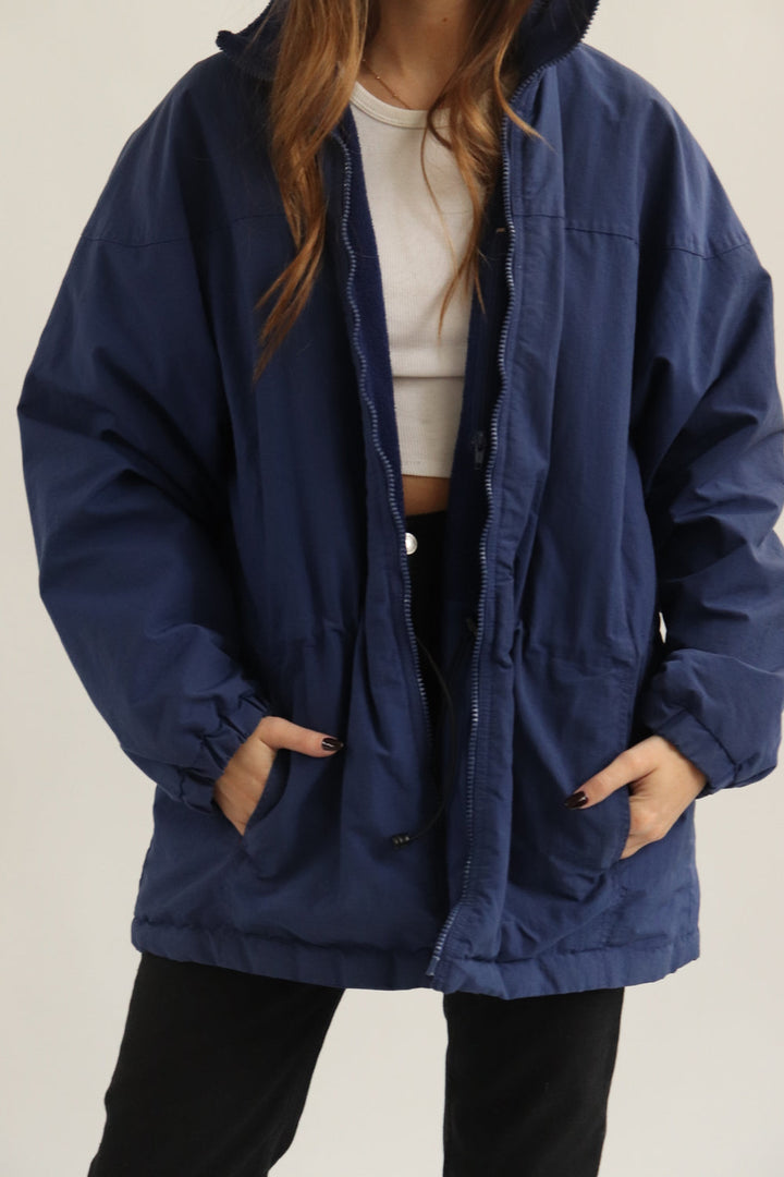 Chaqueta Azul Impermeable