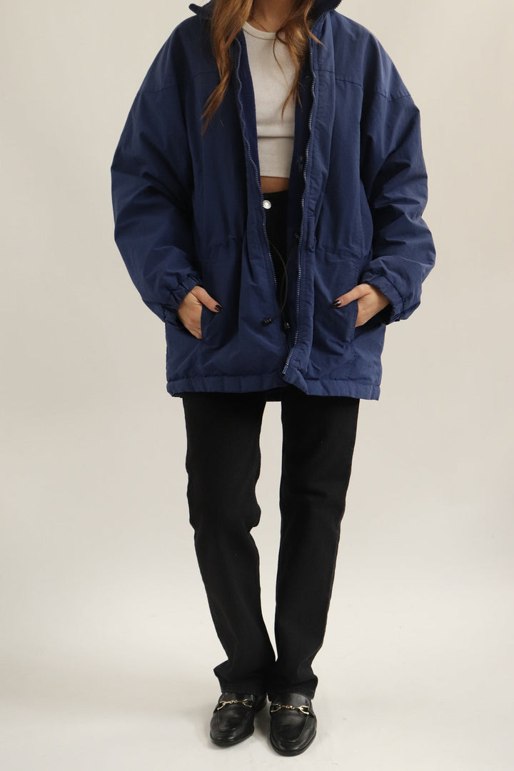 Chaqueta Azul Impermeable