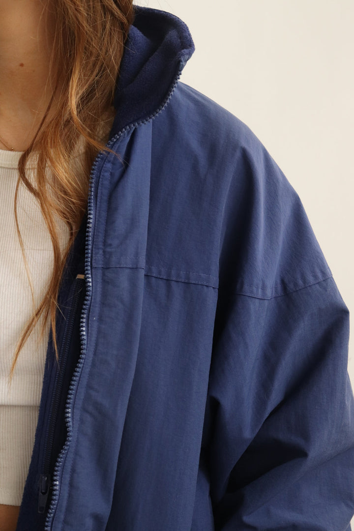 Chaqueta Azul Impermeable