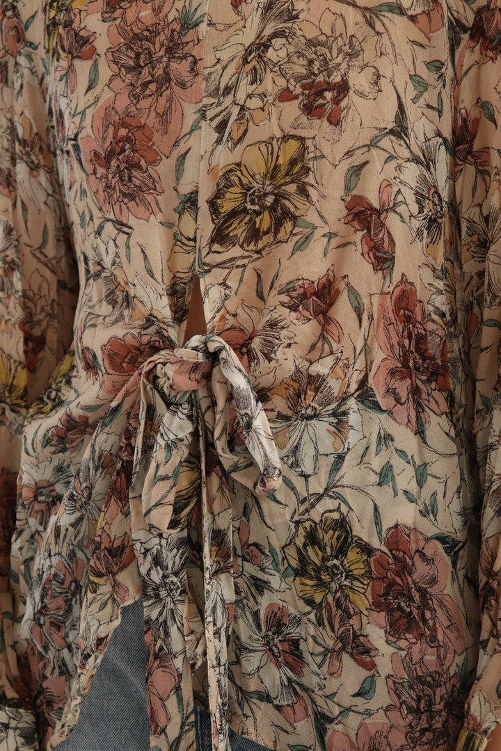 Camisa Flores Amarrar