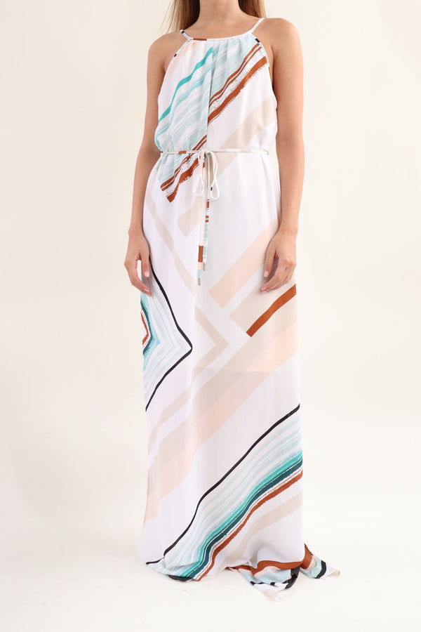 Vestido Blanco Rayas