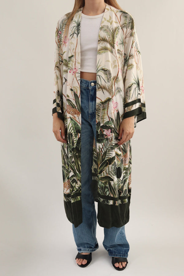 Kimono Tropical Leopardo