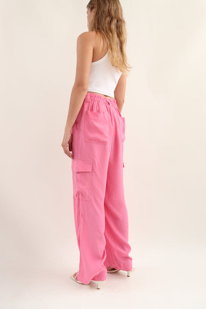 Pantalon Cargo Rosado