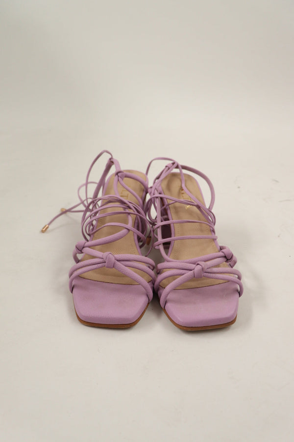 Sandalias Tacon Lila