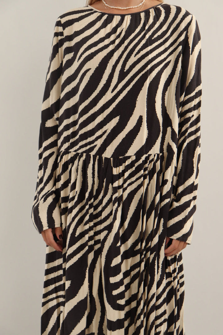 Vestido Midi Zebra