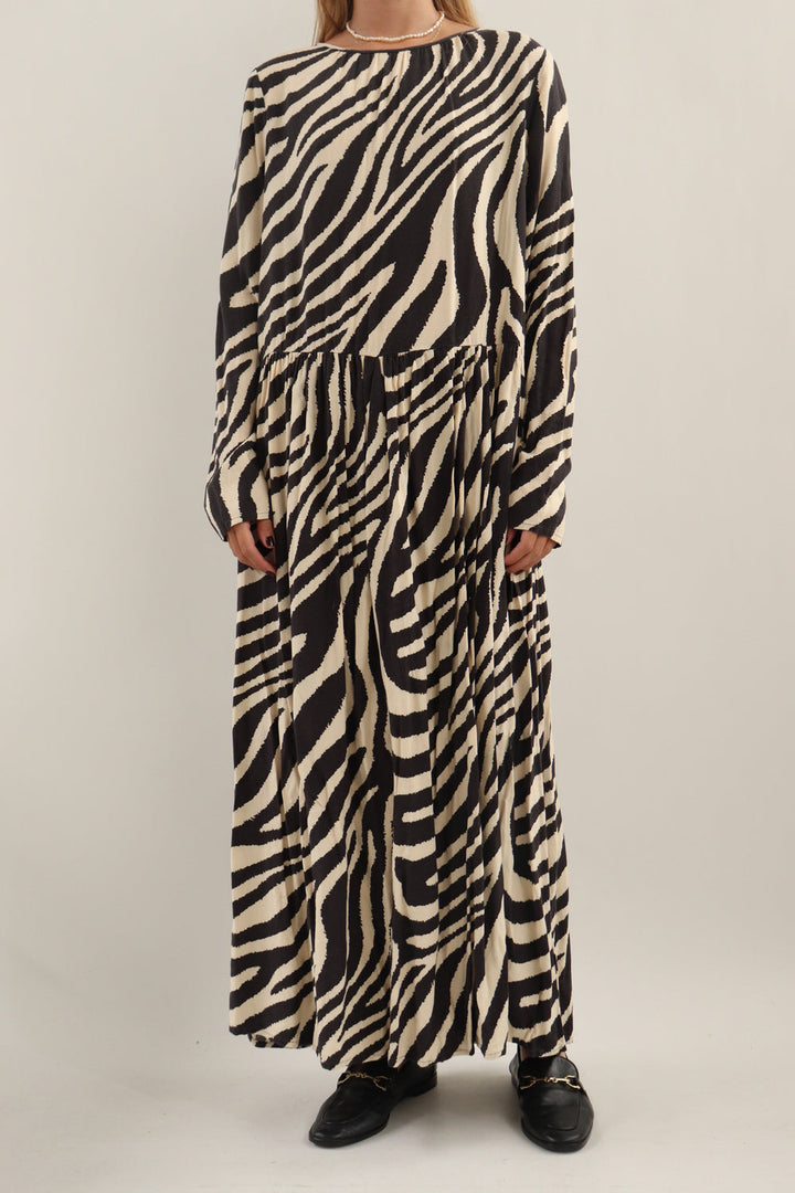 Vestido Midi Zebra