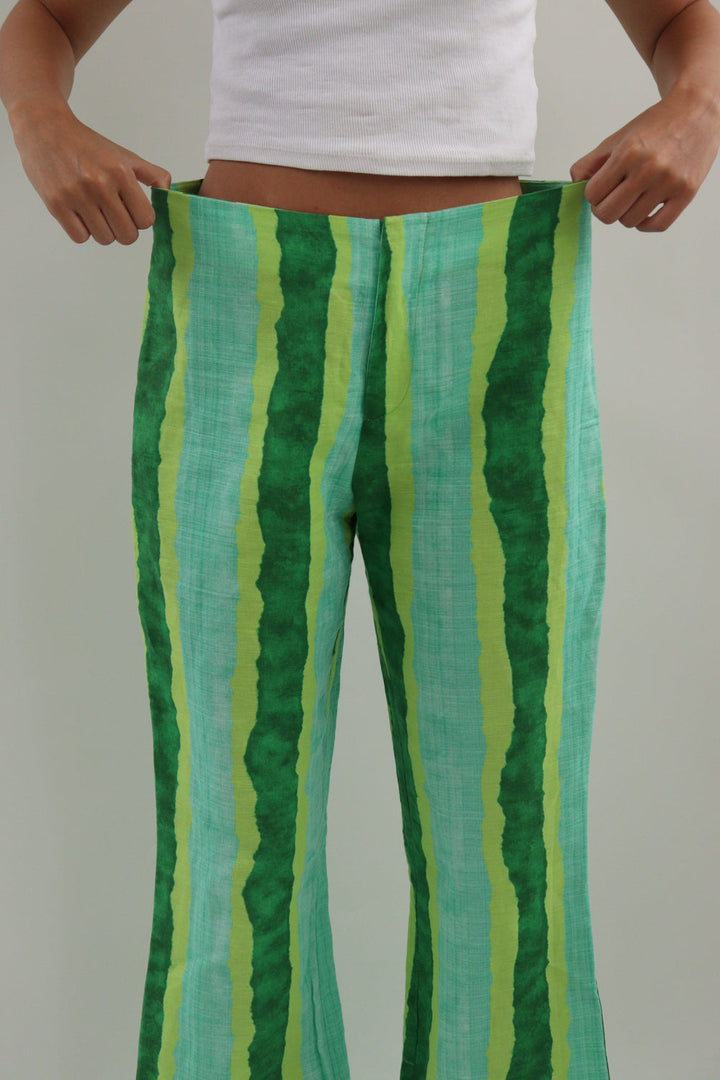 Pantalon Verde Rayas