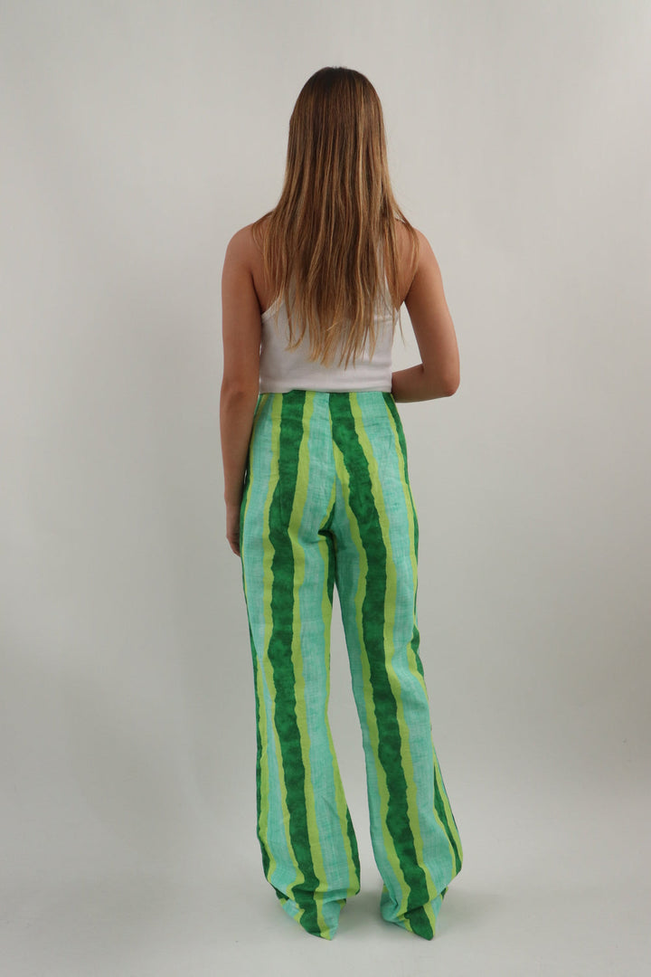 Pantalon Verde Rayas