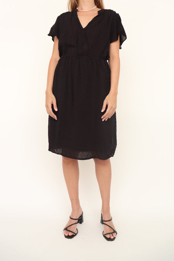 Vestido Negro Lunares