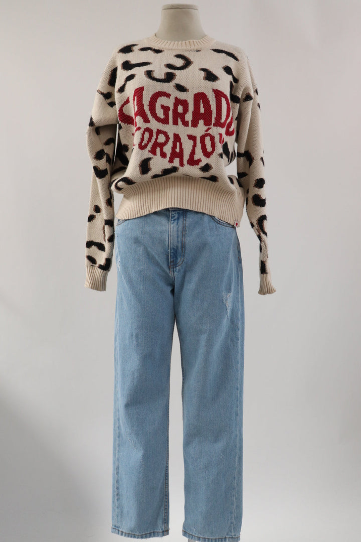 Buzo Leopardo Tejido