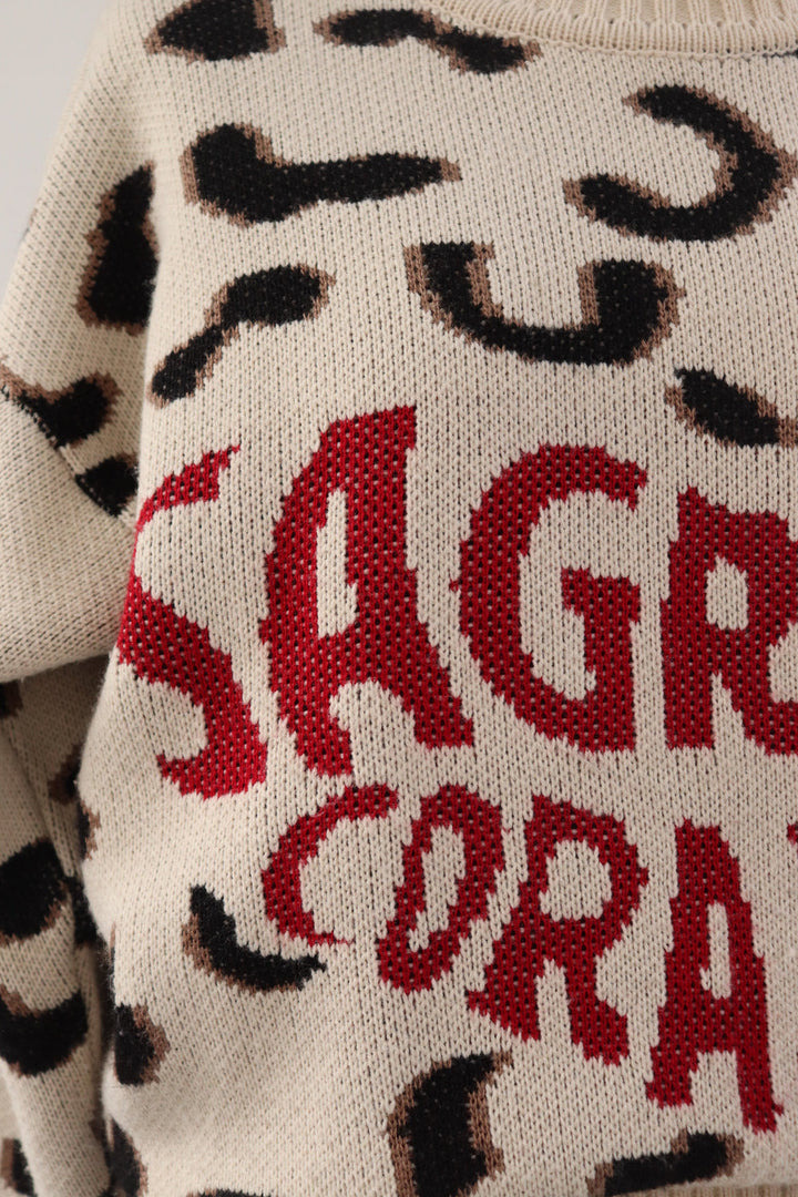 Buzo Leopardo Tejido