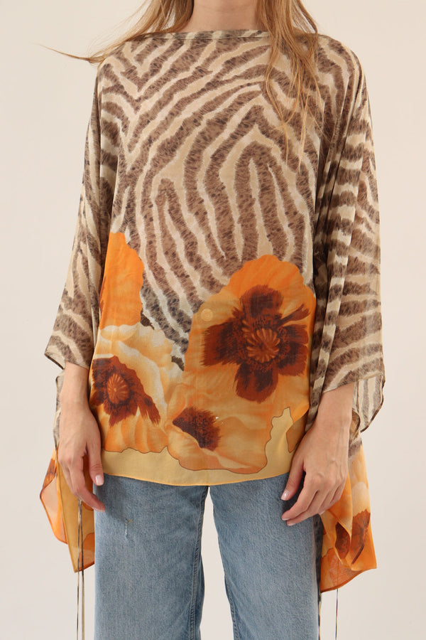 Bata Traslucida Flores