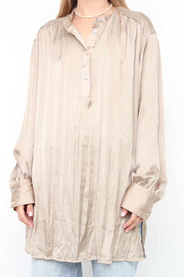 Top Plisado Beige