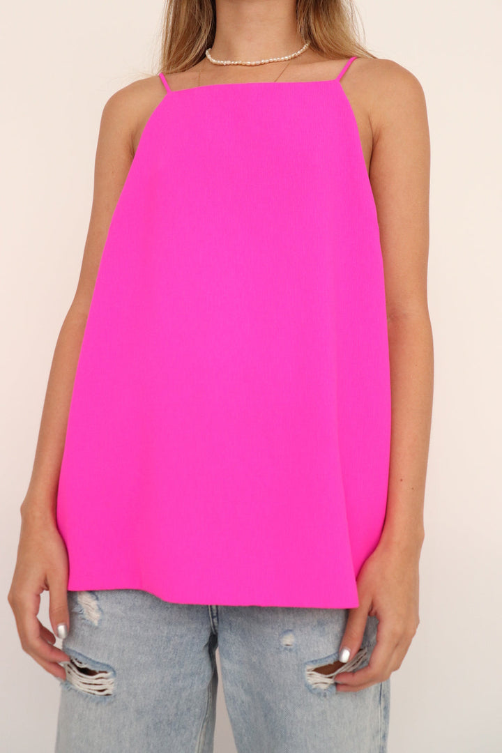 Top Tirantes Fucsia