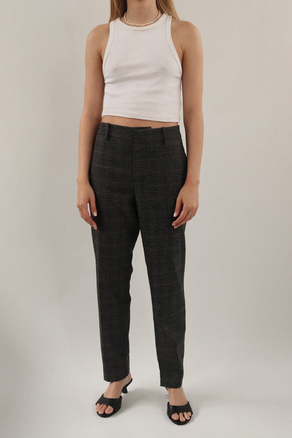 Pantalon Gris Cuadros